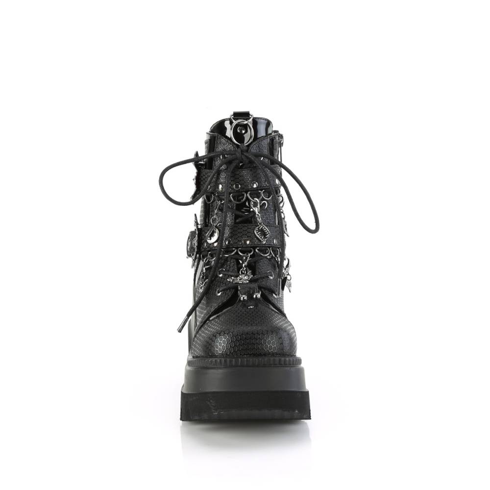 DemoniaCult - SHAKER-66 Plattformstiefel - Schwarz